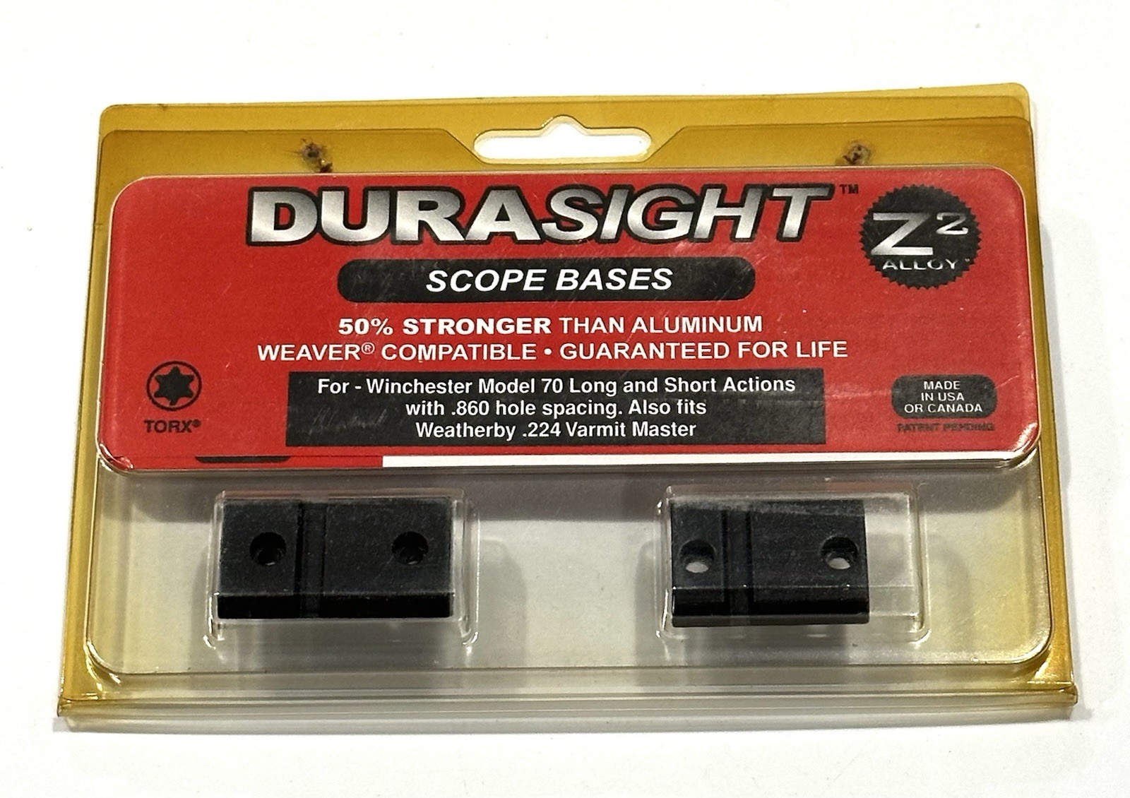 DuraSight scope bases mount DS105B Winchester Model 70 Weatherby 224 rifle