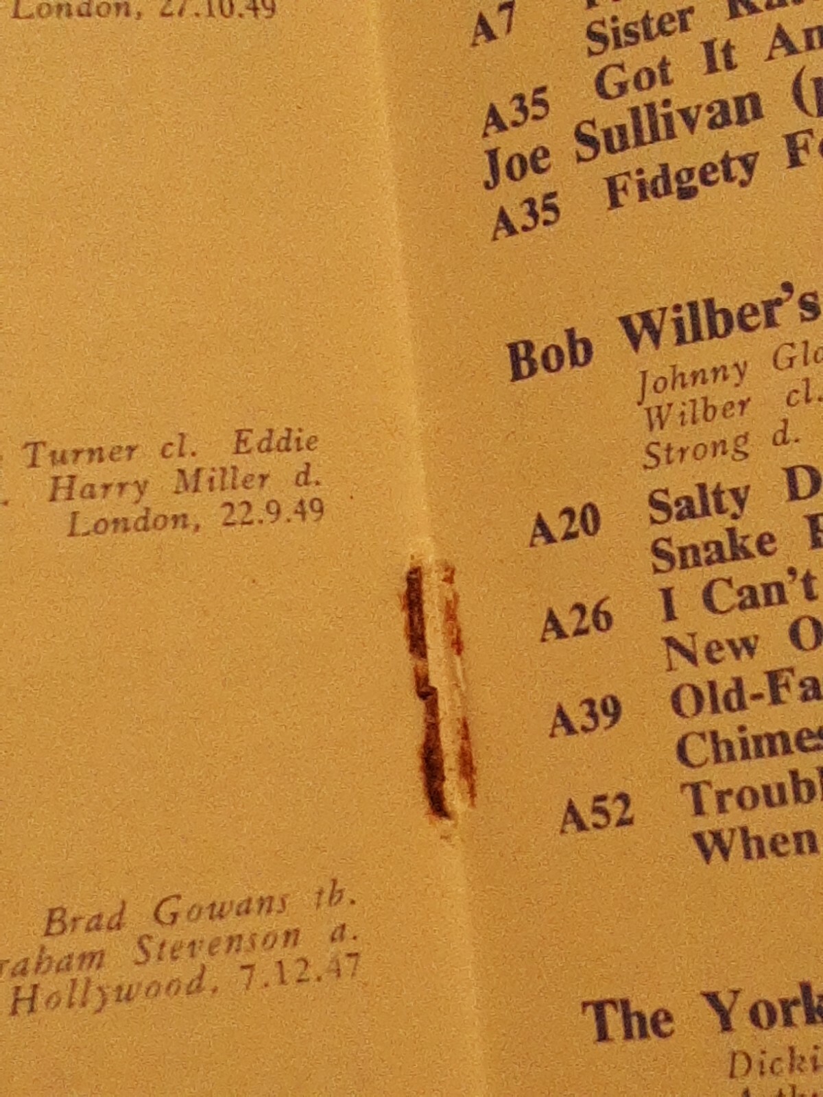 TEMPO Record Society Catalog 1951