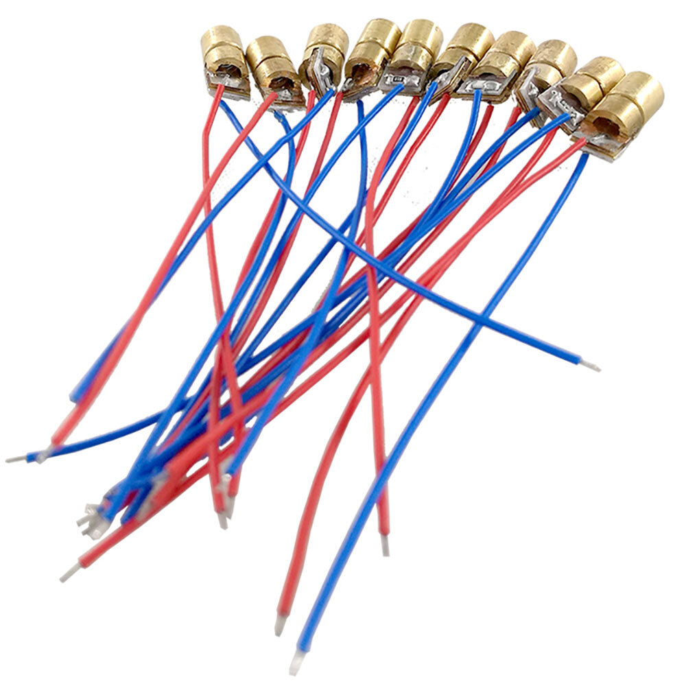 40PCS 650nm 6mm 3V 5mW Mini Laser Dot Diode Module Head WL Red NEW
