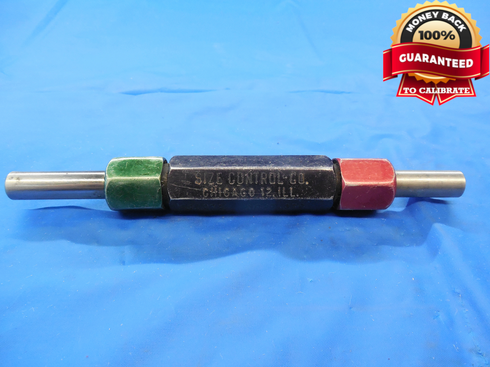 .3750 & .3760 CLASS X PIN PLUG GAGE GO NO GO ONSIZE 3/8 9.550 mm .375 .376