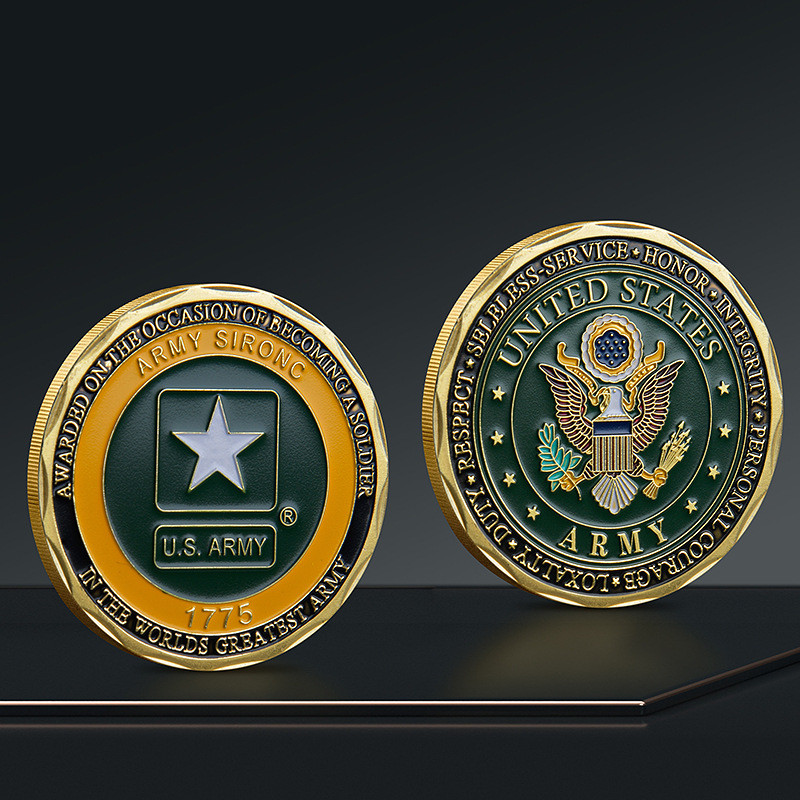 Army Sironc Challenge Coin Military Collectable Becoming A Soldier 1-pc