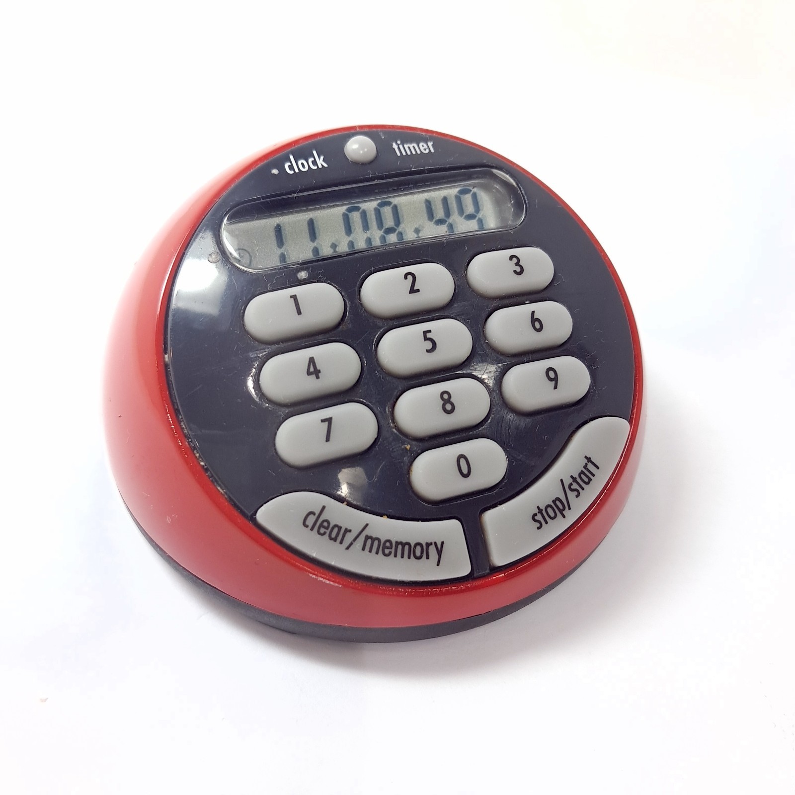 OXO soft works Red Digital Timer kitchen egg alarm LCD Display Buttons WORKS