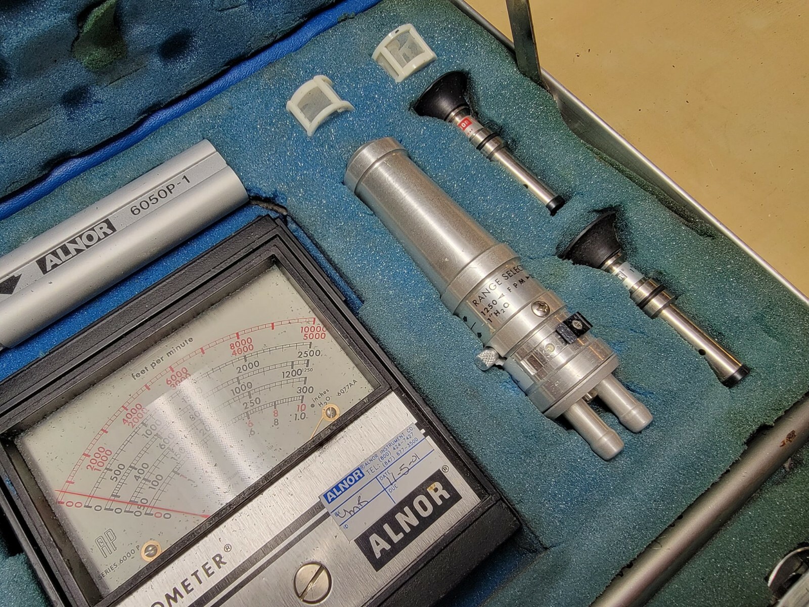Used Alnor 6000 Series Velometer Air Flow Velocity Meter - Untested