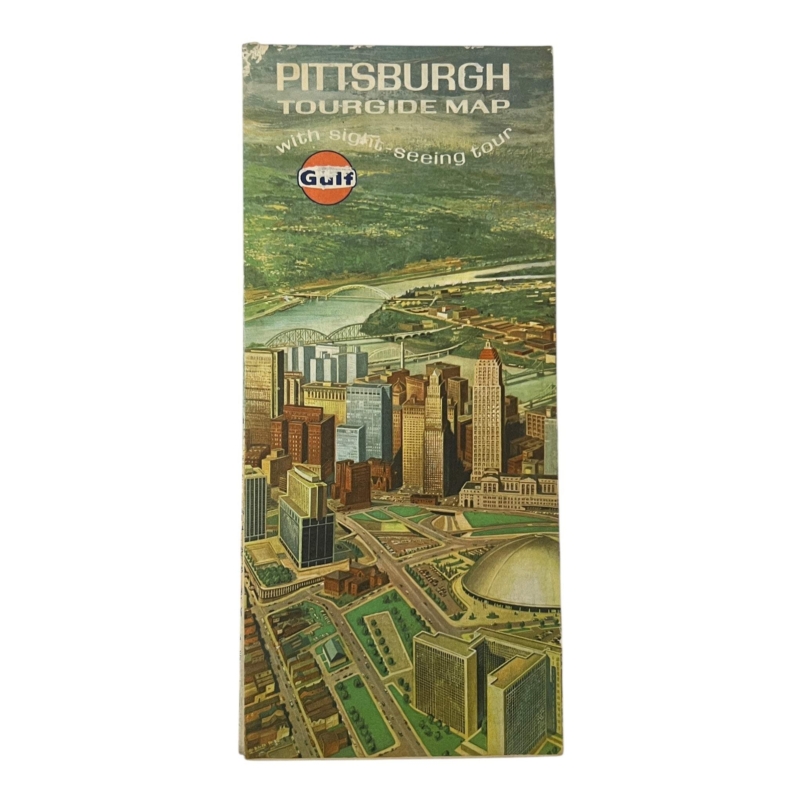 Map - Gulf Pittsburgh Tourgide Map with sight seing tour