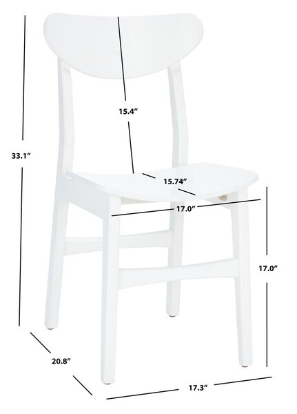 Safavieh LUCCA RETRO DINING CHAIR, Reduced Price 2172726133 DCH1001K-SET2