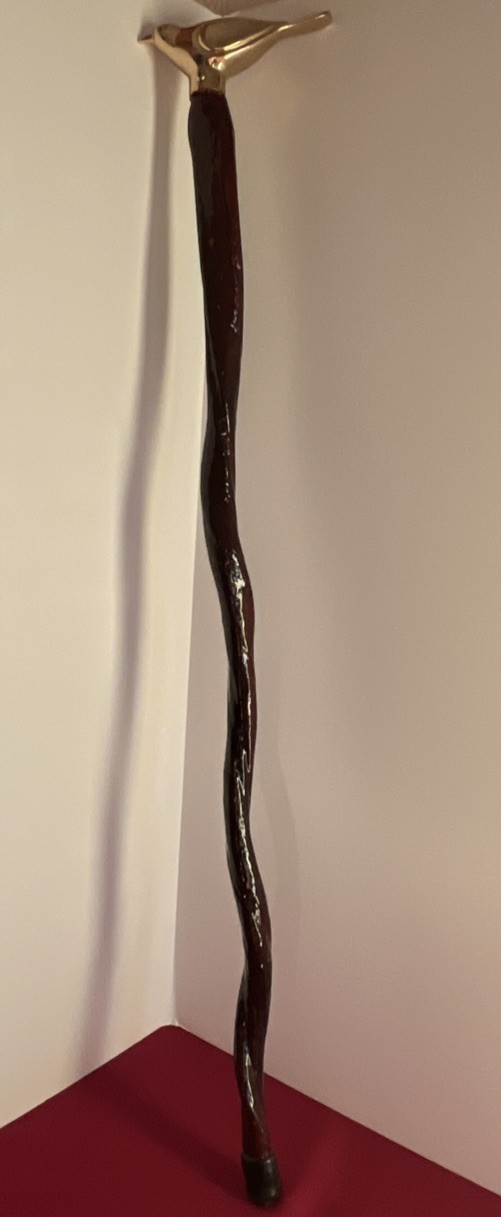 Ross Taylor Buffalo Organ Walking Stick Brass Bird Handle 9/11 Commemorative