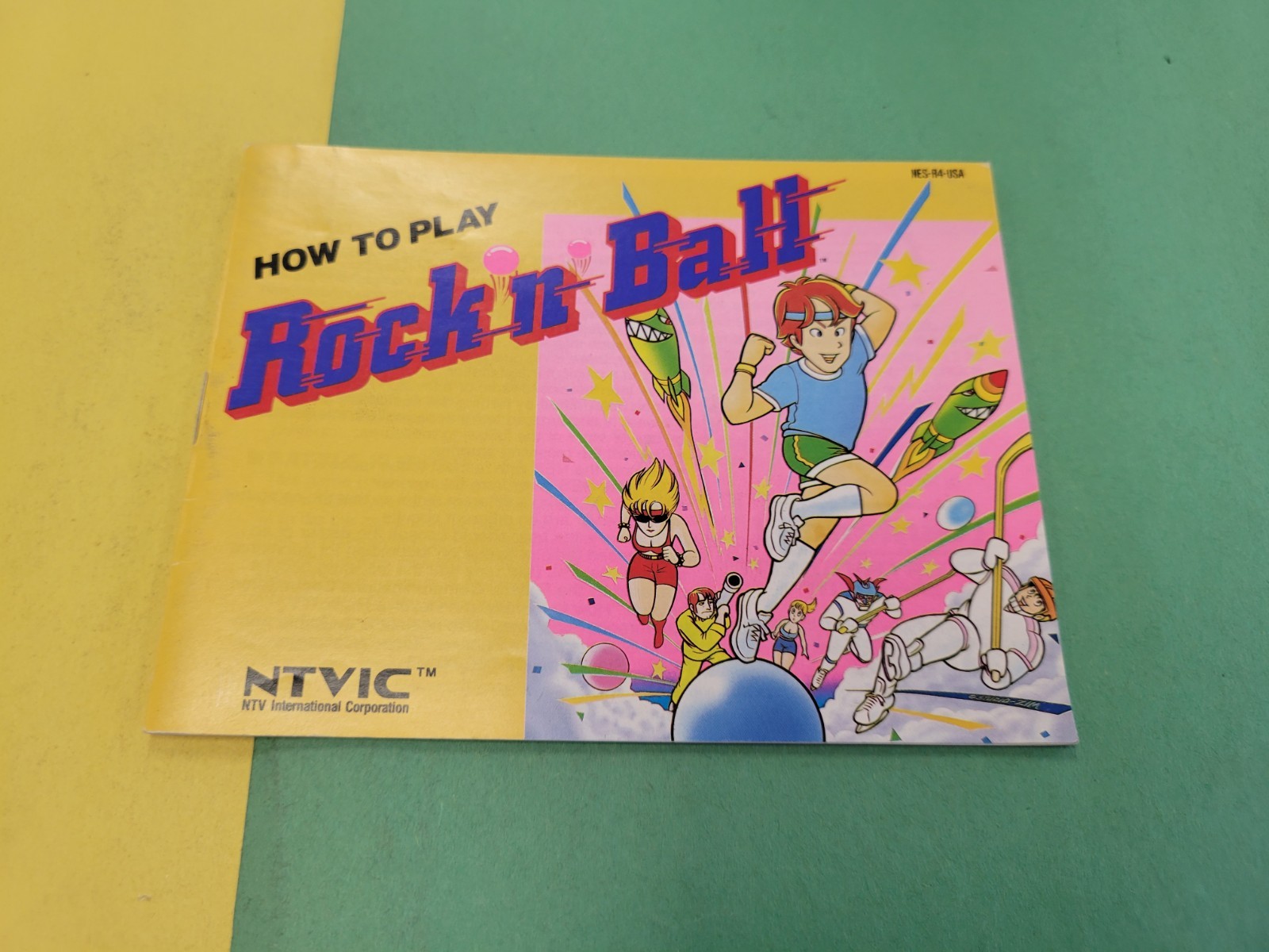Nintendo How To Play Rock N Ball Booklet Used