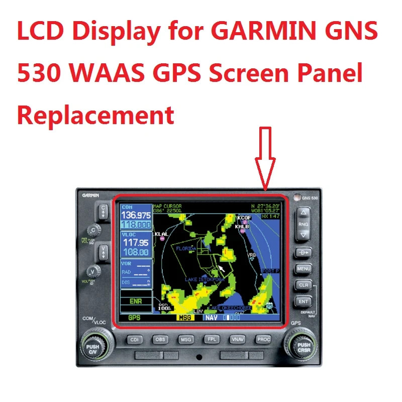 NEW Original for GARMIN GNS 530 WAAS GPS Screen Display Panel Replacement