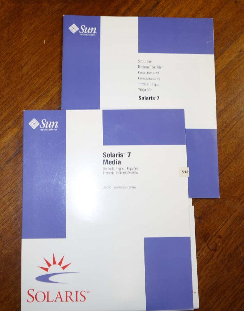 SUN Solaris 7 OS Software Intel Platform Edition New