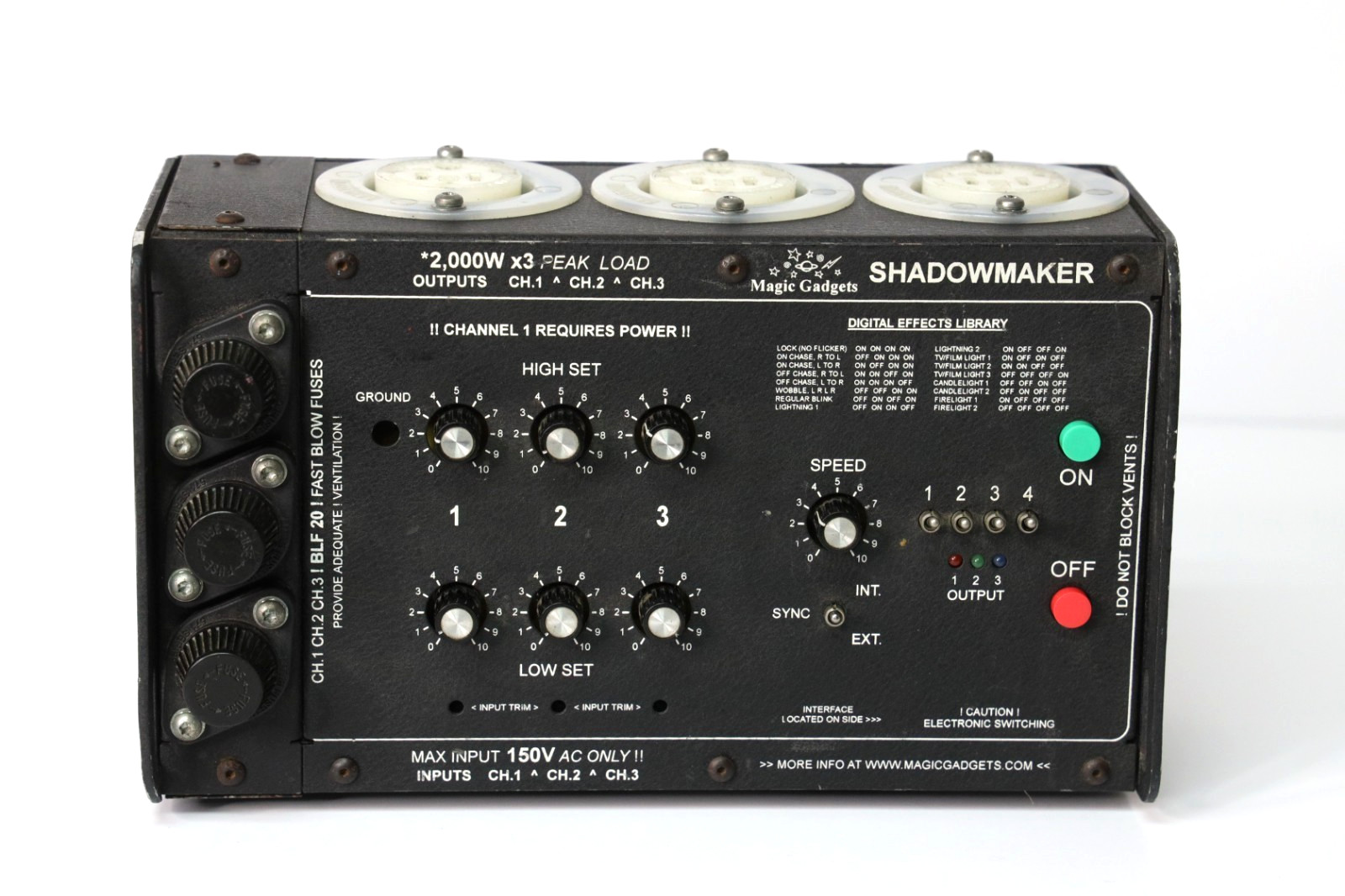 3x2K Magic Gadget Shadowmaker Movie TV Film Lighting Dimmer Professional