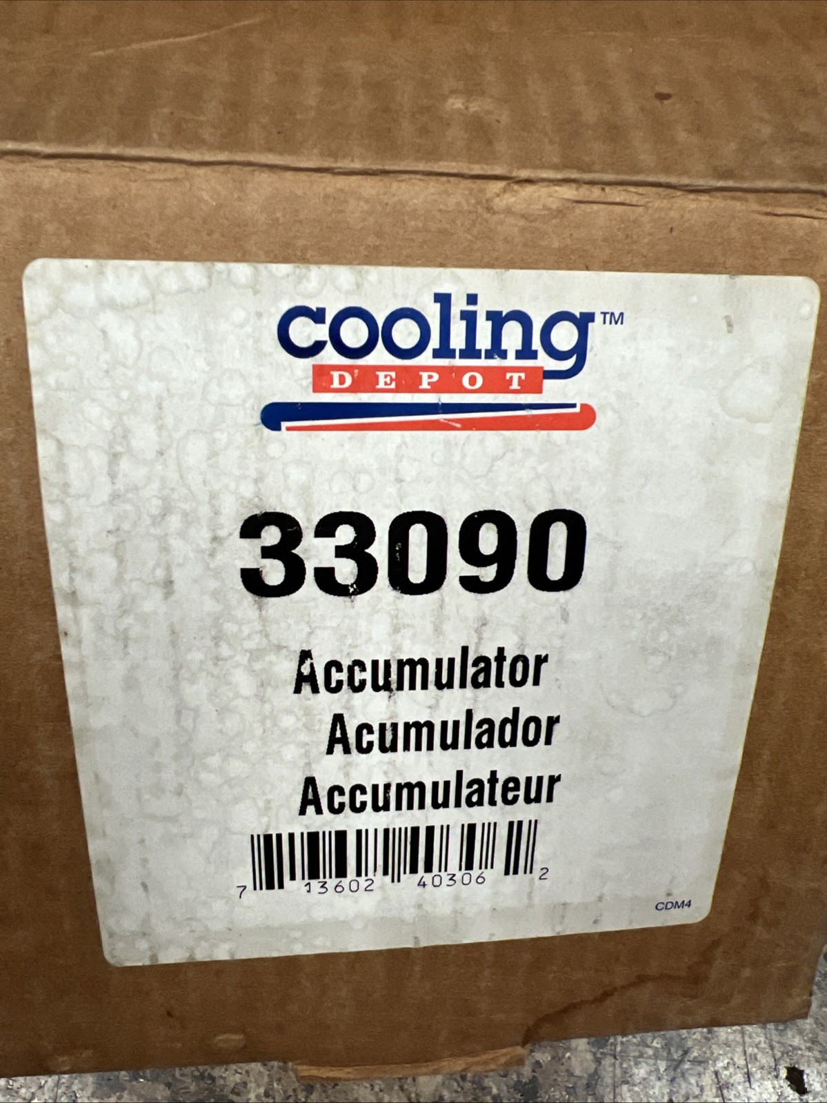NOS Cooling Depot 33090 A/C Accumulator! Free Shipping!
