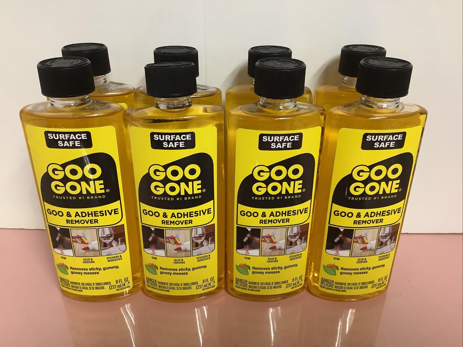lot 8 bottles GOO GONE goo & adhesive remover 8fl oz each