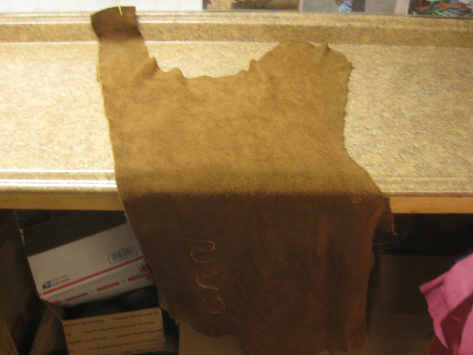Suede Buffalo Leather Tan #0010366 Row 105
