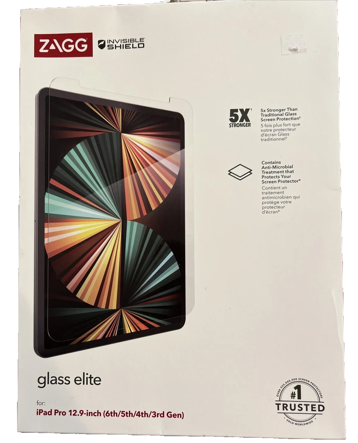 ZAGG Glass Elite Screen Protector for Apple iPad Pro 12.9 (6th/5th/4th/3rd Gen)