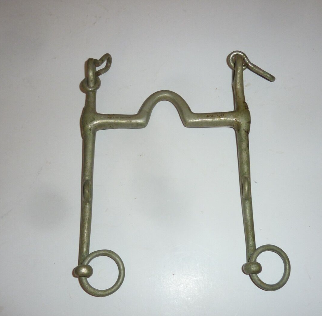 Vintage Saddleseat Double Bridle Curb 5 " Mouthpiece B-11