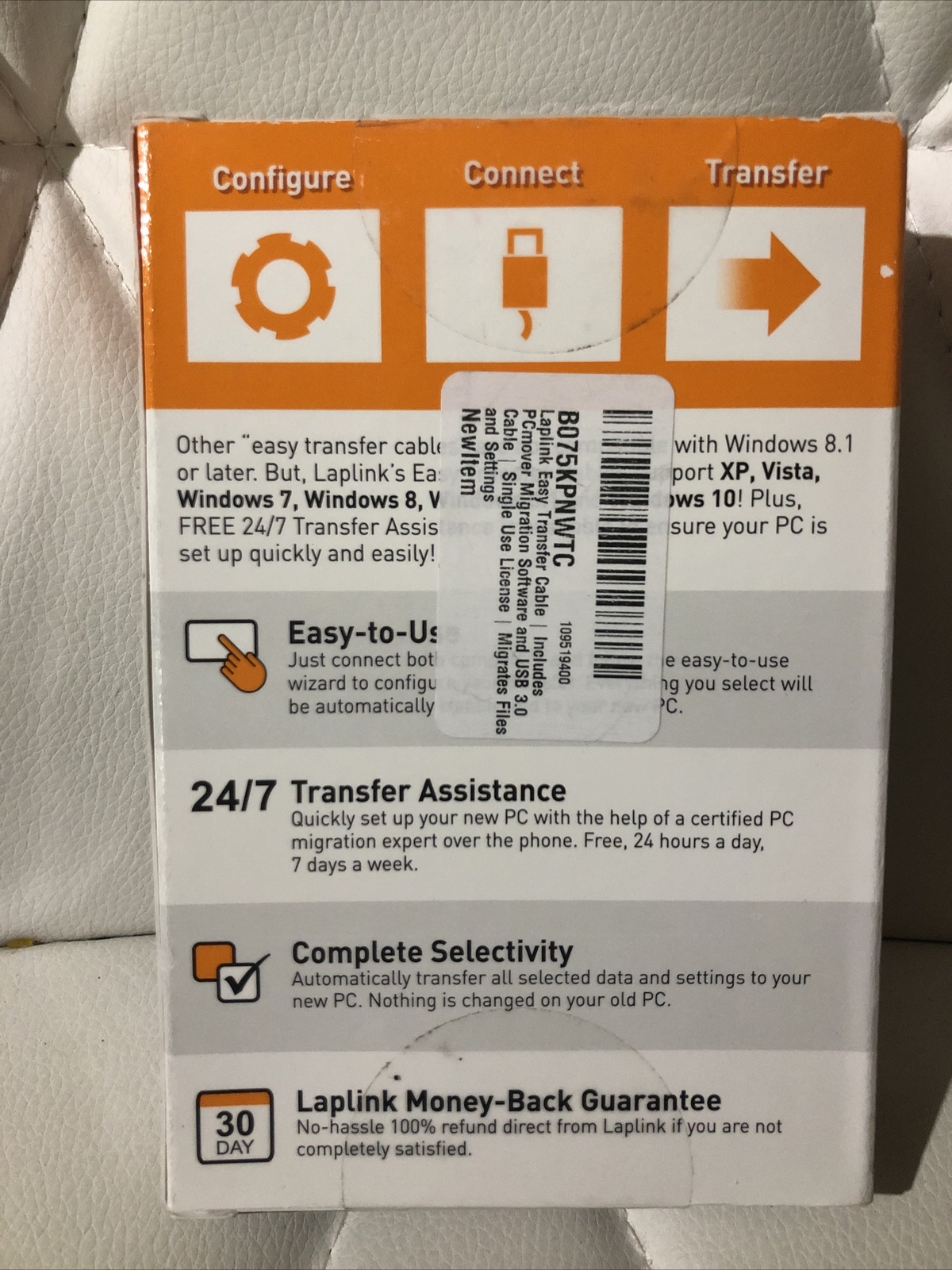 Laplink Easy Transfer Cable | Includes PCmover Migration Software and USB 3.0...