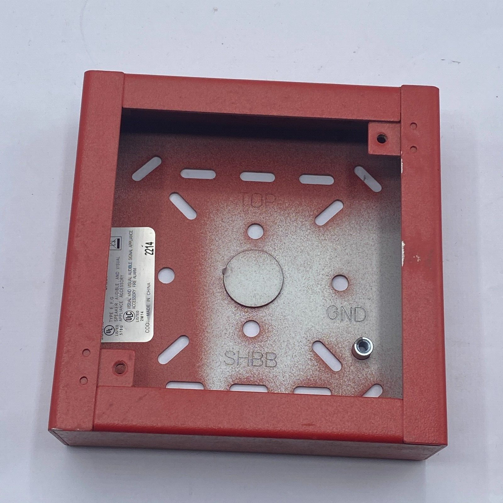 SIEMENS SHBB-R Surface Back Box Red SHBB-R 105581 Fire alarm electrical box ⭐