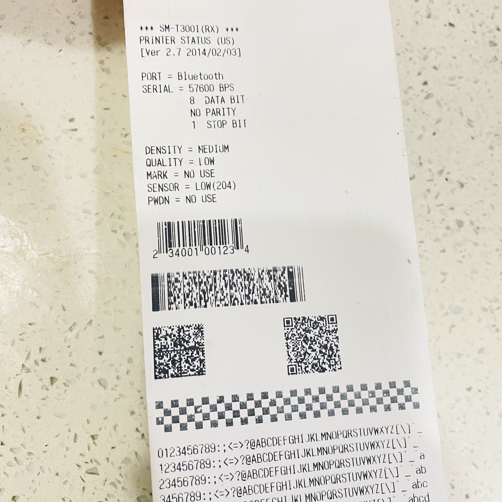 Star Micronics SM-T300I (WSP-i350) Portable Bluetooth Receipt Printer & Adapter