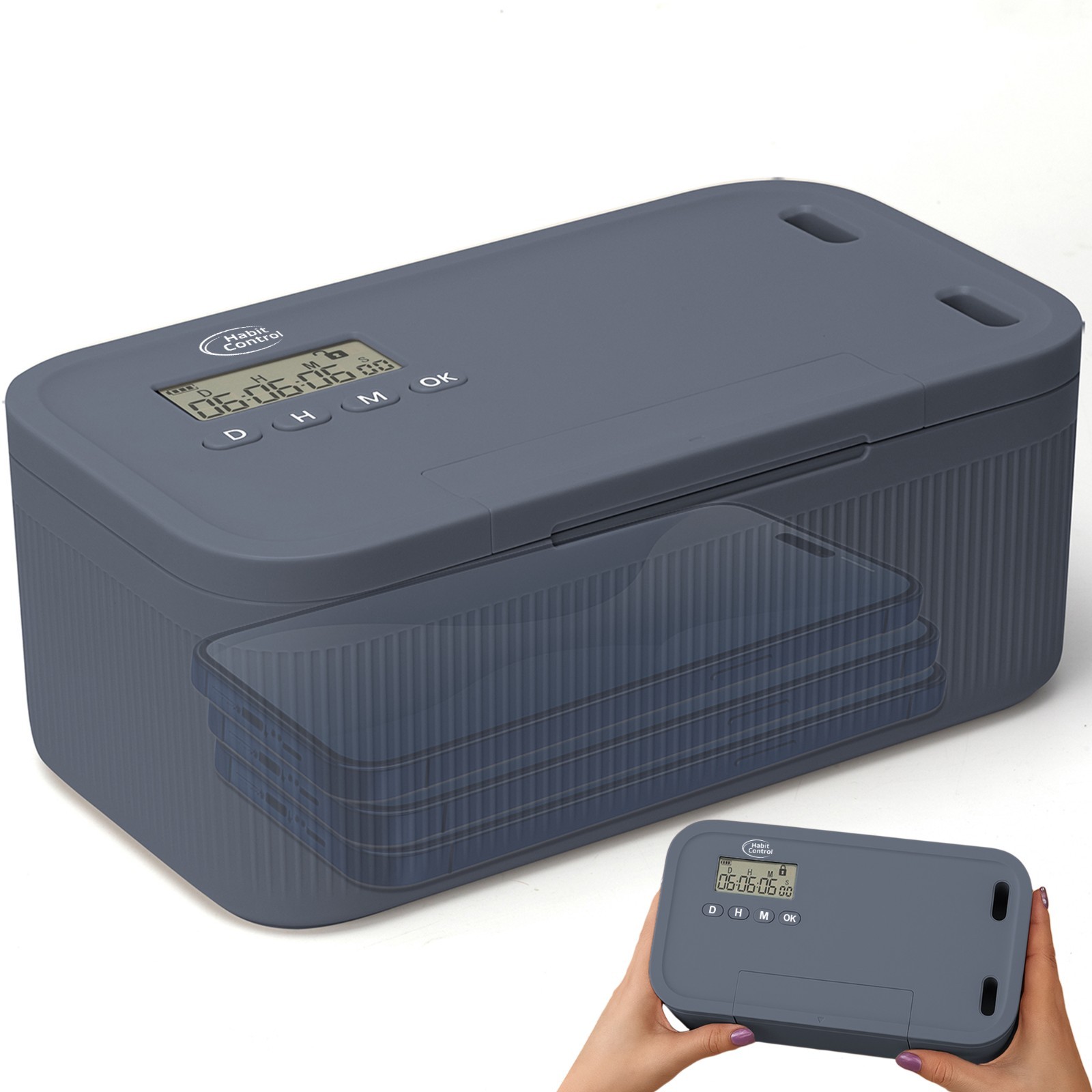 Timer Lock Box Habit Control - Unplug from Cell Phones, Video Game, Social Media