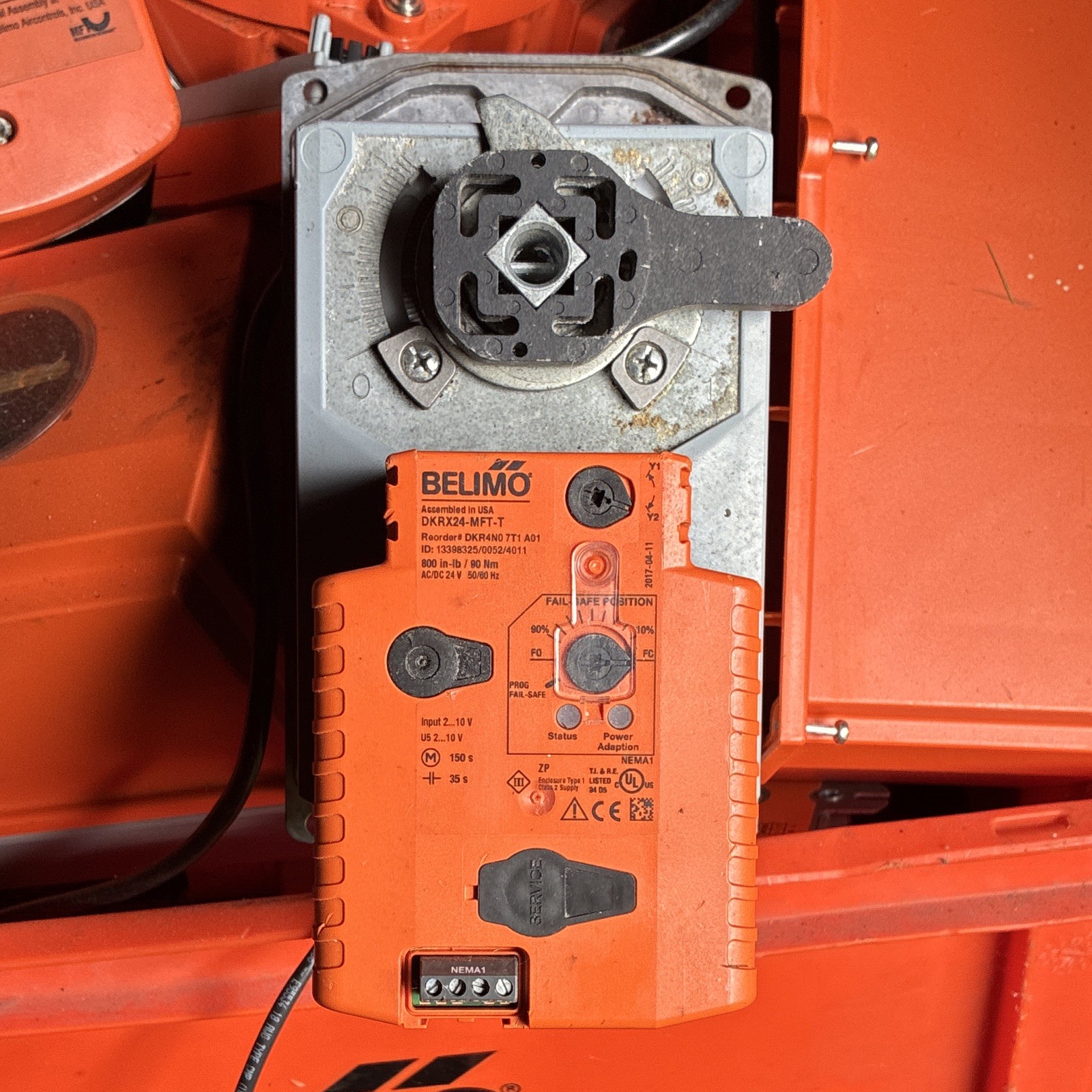 Belimo DKRX24-MFT-T Fail-Safe Damper Actuator 24V AC/DC HVAC MPN DKRX24-MFT-T