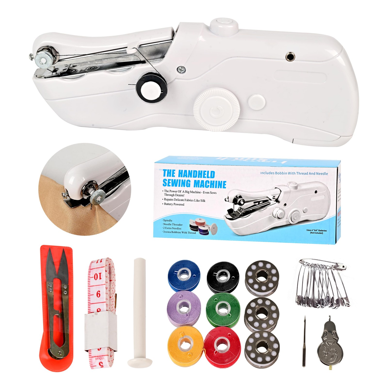 Handheld Sewing Machine, Electric Handy Sewing Machine,Two Speed Modes，Easy t...