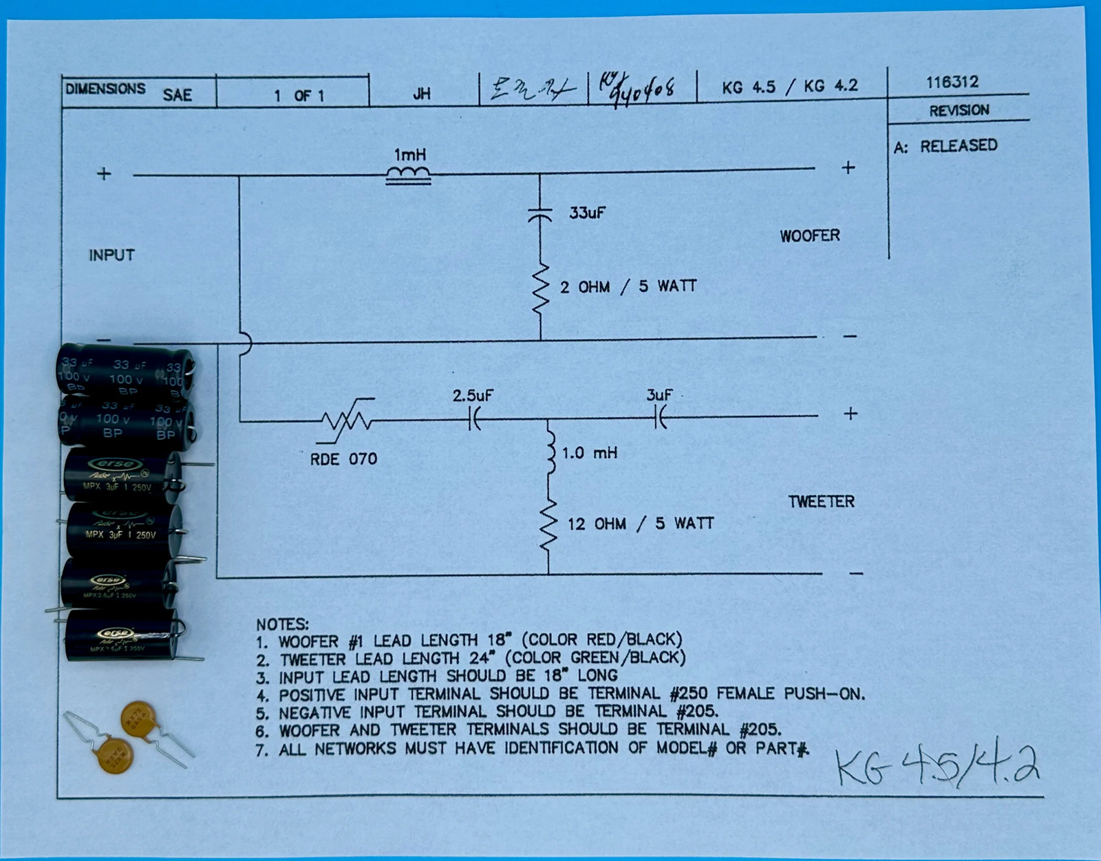 Type KG4.2 Rebuild Kit Silver Edition (2 Speakers) - FREE US Shipping!
