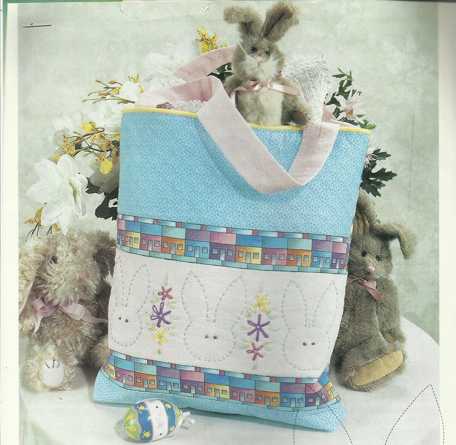 C0178  CHILD'S EASTER TOTE  QUILT  PATTERN/INSTRUCTIONS