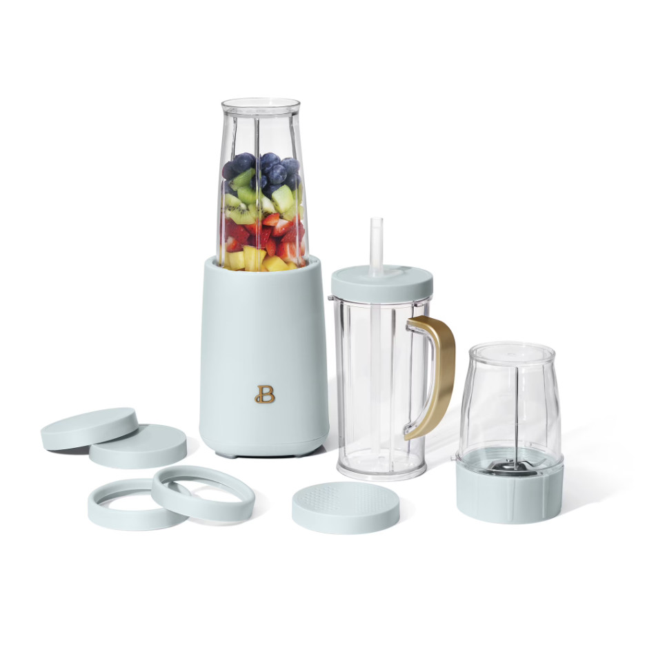 Beautiful Personal Blender Set with 12 Pieces-Multicolored (by Drew Barrymore)