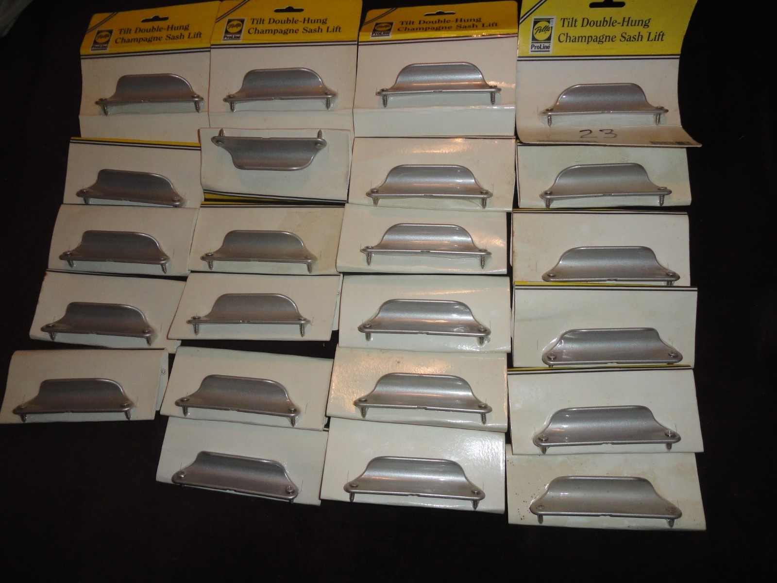 Lof of 23 Pella Pro Line Tilt Double-Hung Champagne Sash Lift Window Handle