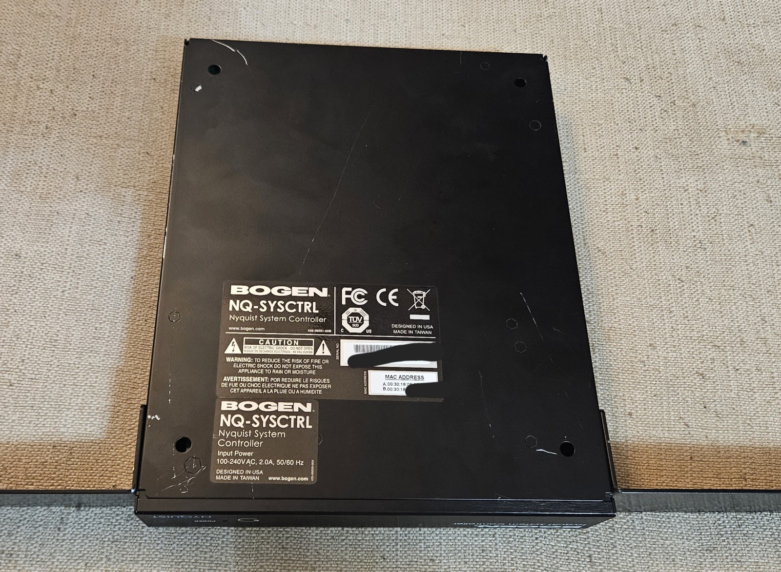 Bogen NQ-SYSCTRL Paging Processor TESTED WORKING Nyquist System Controller C4000