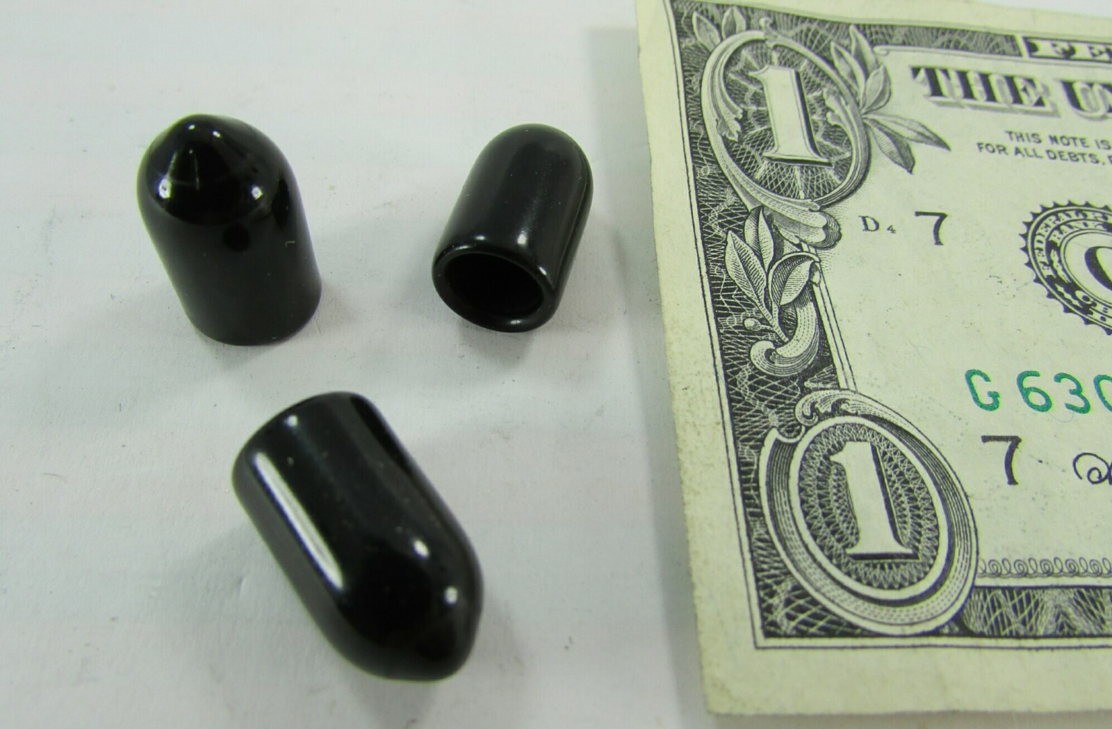 Lot 225 PVC Plastic Caps, 9MM .357 38 380 Pistol Caliber Rubber Bullets Primer