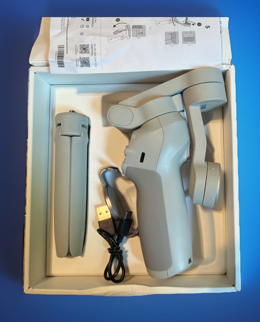 DJI Osmo Mobile SE Smartphone Gimbal Stabilizer Light Gray Open Box