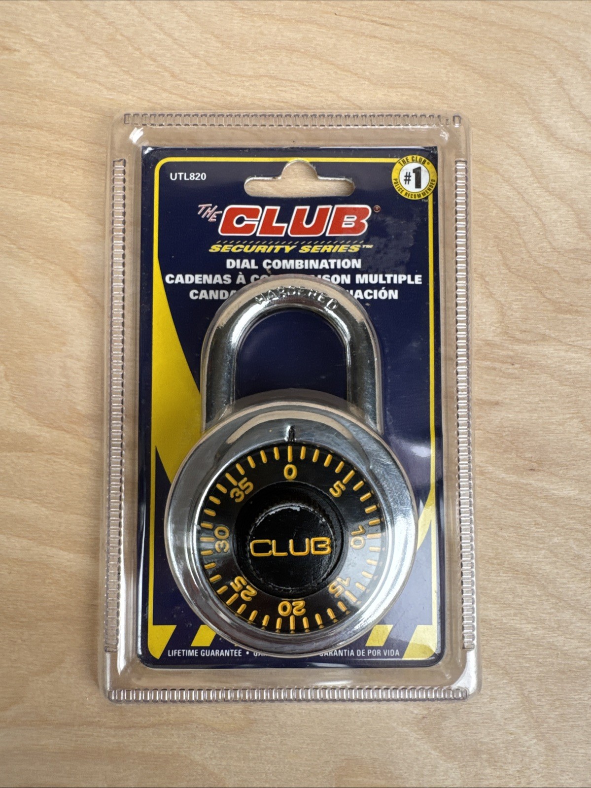 NEW - The Club Combination Lock - Unopened