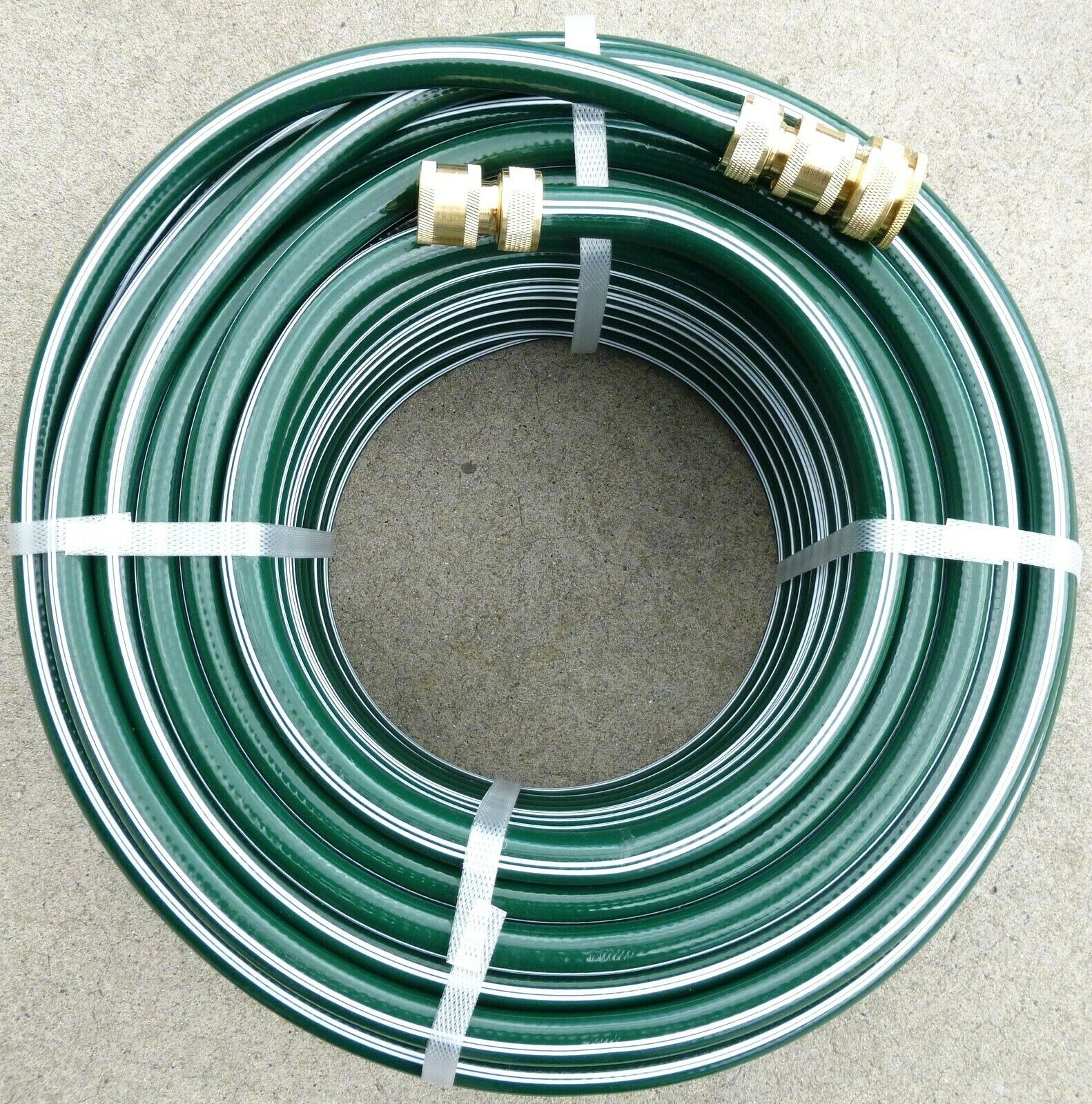 PREMIUM GARDEN WATERING HOSE 12mm x 50m AUSTRALIAN BRASS FITTED CONNECTORS TAP