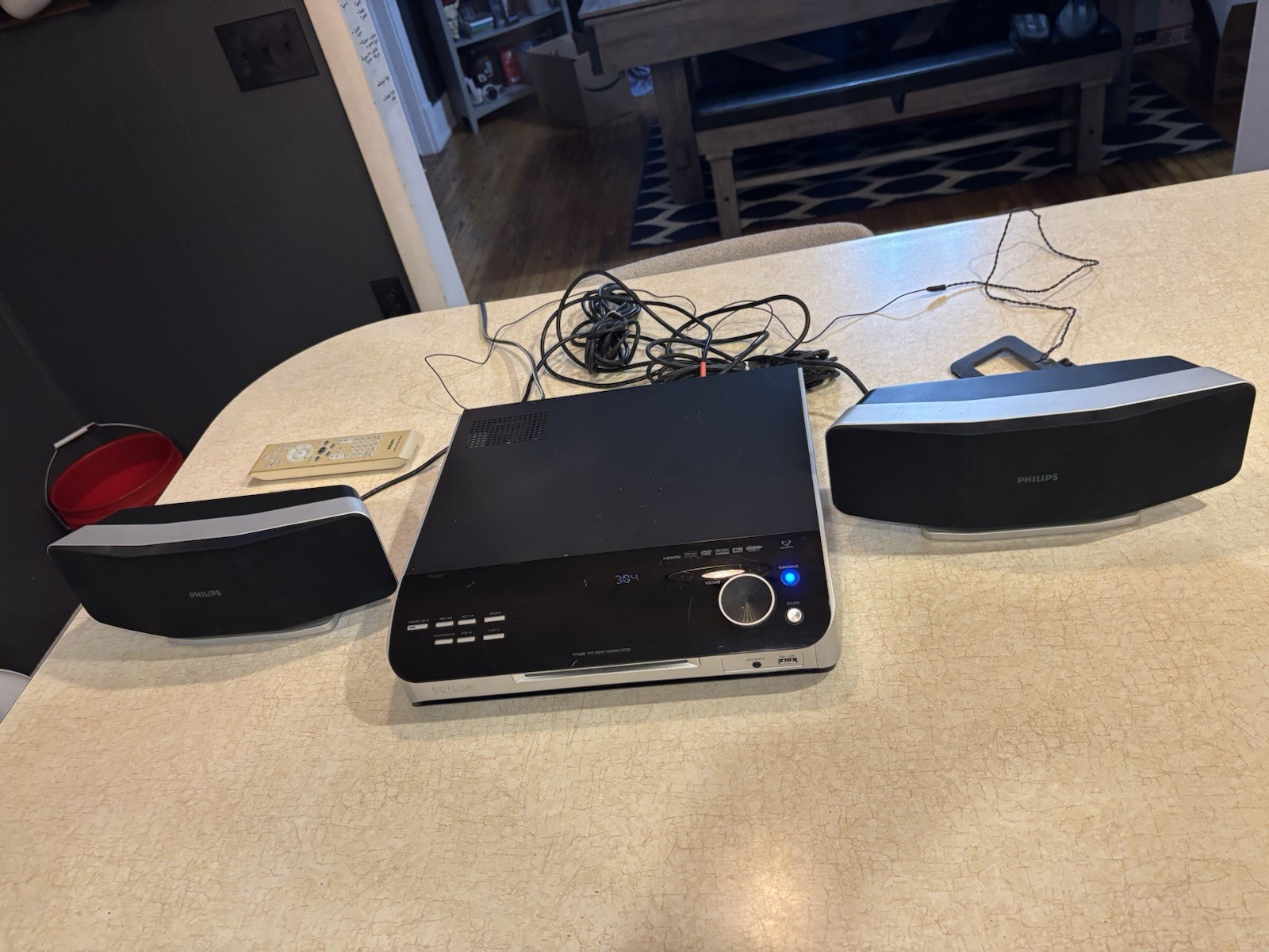 Philips Hts 6500 5.1 channel Home Theater System DVD CD Player W/ Remote Tested