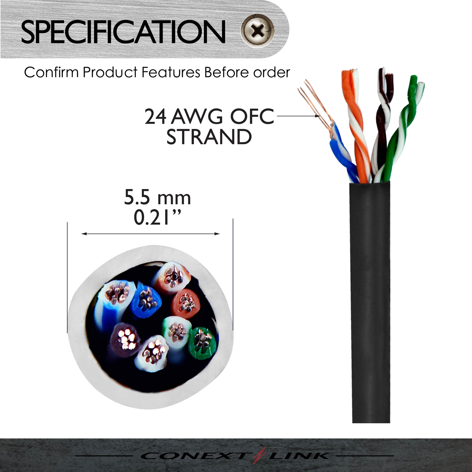 1x 1.5ft Black CAT5E Network Wire LAN Cable Patch Cord Ethernet Internet Router