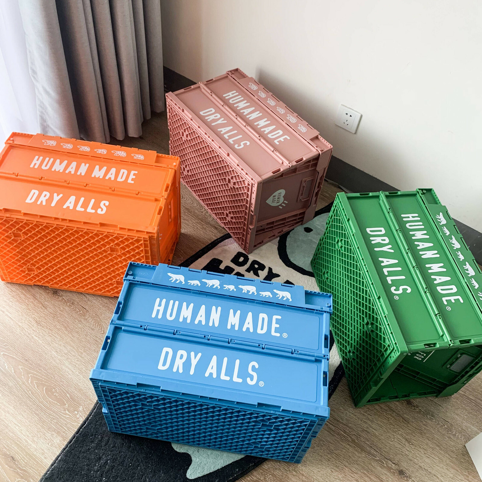 HUMAN MADE Container Outdoors Folding Multi-function Storage Box 50L