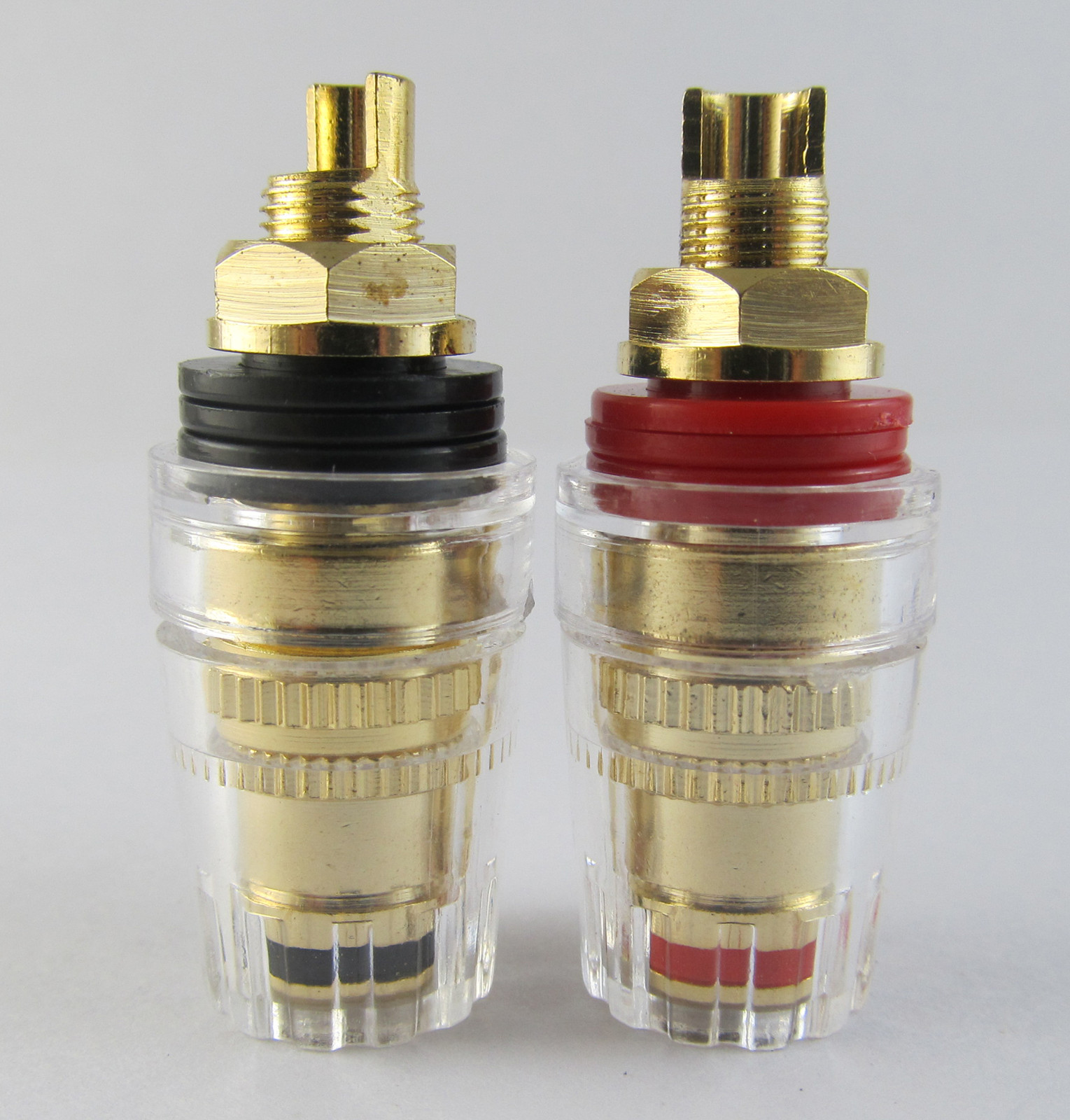 1pair High Quality Gold plated 4mm Banana Jack Binding Post Tube Amp speaker