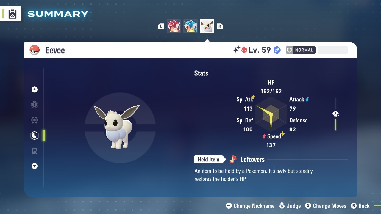 Pokémon Legends: Z-A Shiny Eevee 6iv ✨Max EV✨ALPHA