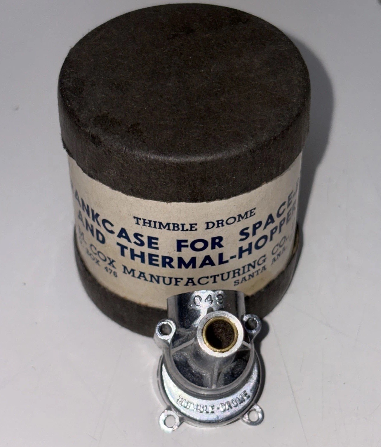 Vintage COX Thimble Drome CrankCase For SpaceBug & Thermal Hopper-Original Case!