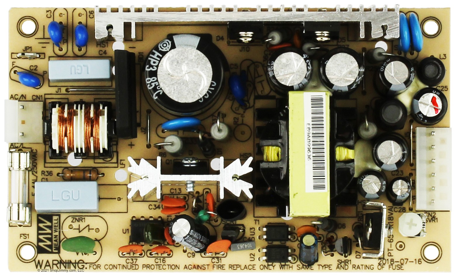 JVL 80-1178-00 Vortex Countertop Arcade and Slot Machine Power Supply PT-65B