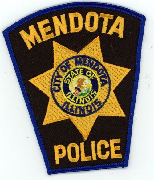 ILLINOIS IL MENDOTA POLICE NICE SHOULDER PATCH SHERIFF