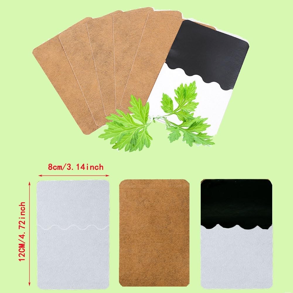 2x50 Patches Moxibustion Herbal Warming Patch – Mugwort Self-Heating Pads, Comf