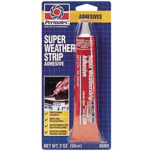 Permatex Super Weatherstrip Adhesive 2fl oz Tube