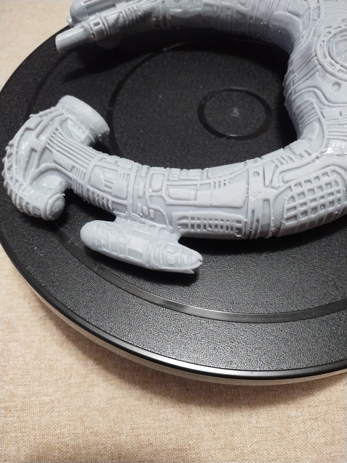 Alien Juggernaut ship 3D Resin Print Measures 7.5" X 8"