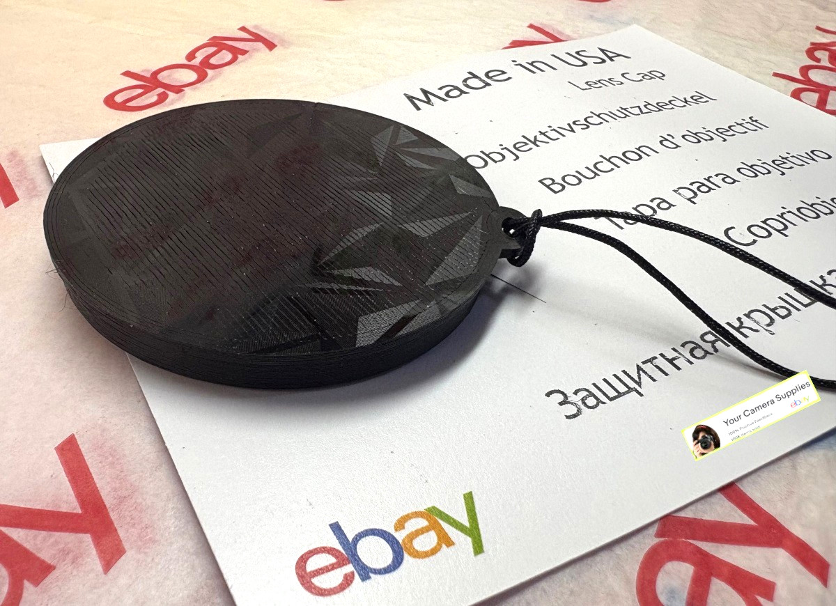 AZ425 PUSH-ON LENS CAP FOR CAMERA KODAK PIX PRO AZ425 +HOLDER, FRONT SLIP-ON