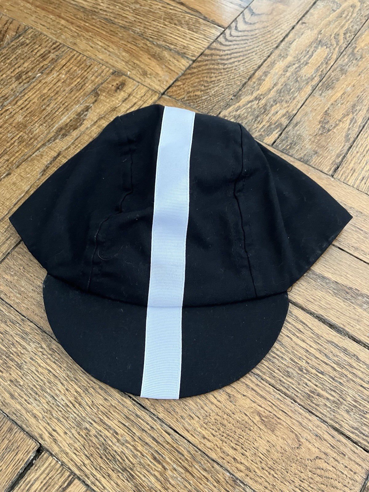 Pace XL bike Hat Striped Black White Cycling Racing