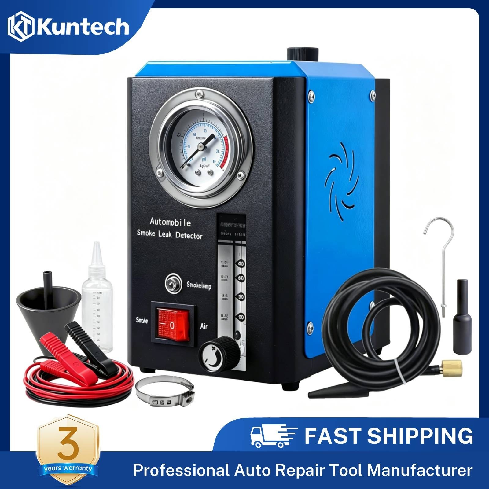 Automotive EVAP Smoke Machine Leak Detector Car Pipe Vacuum Diagnostic Tester