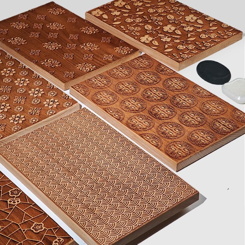 20x30cm Embossed Wooden Panel  Handcrafted Calligraphy Art  Traditional Design