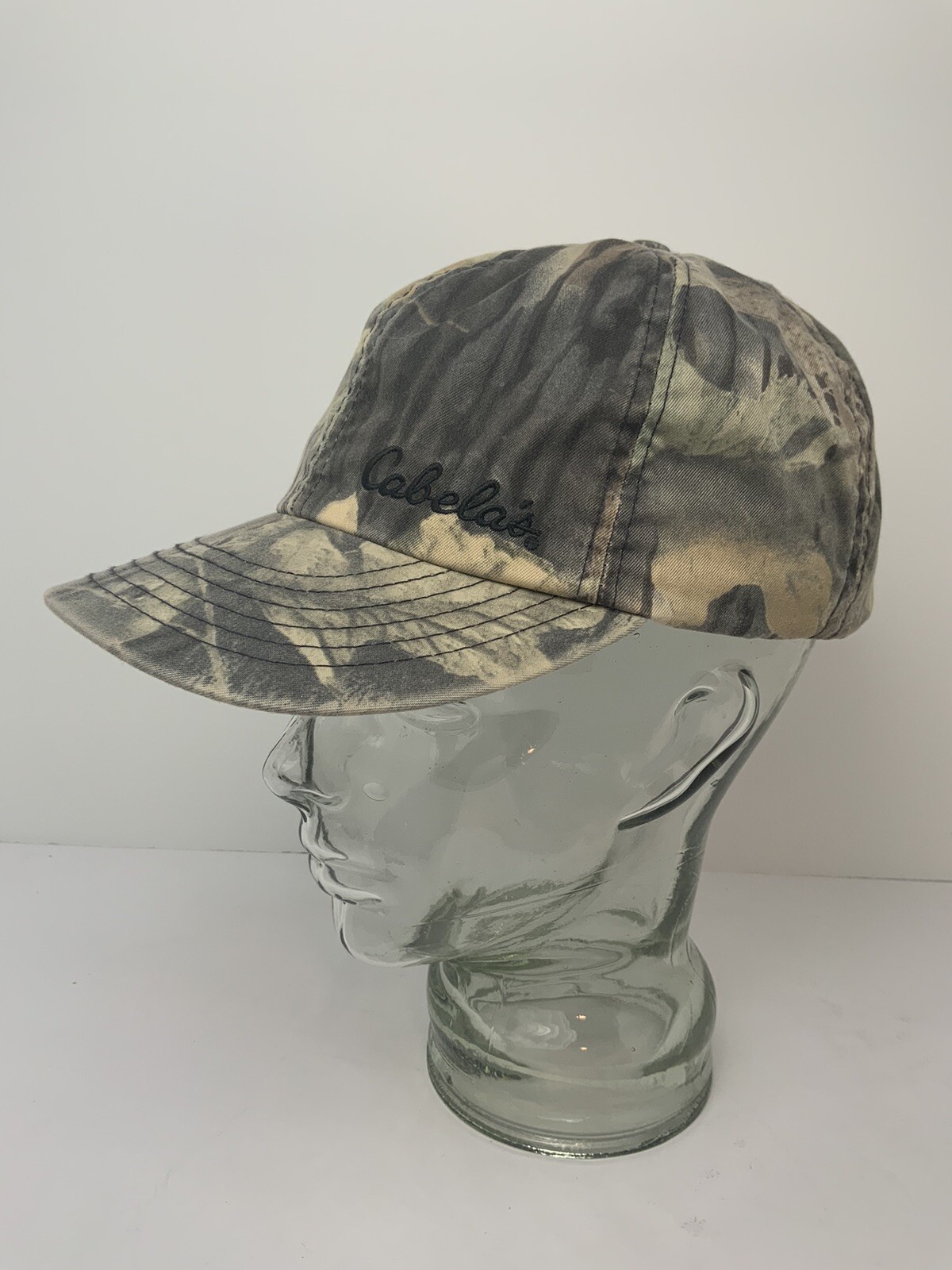 Vintage Cabelas Camo Hat Hunting Lined Cap with Ear Flaps Camouflage Medium EUC